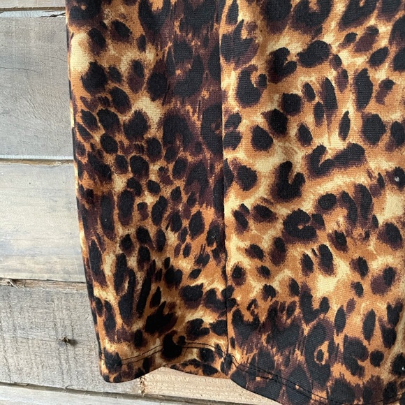 Cheetah Print Lace Dress - Picture 2 of 8